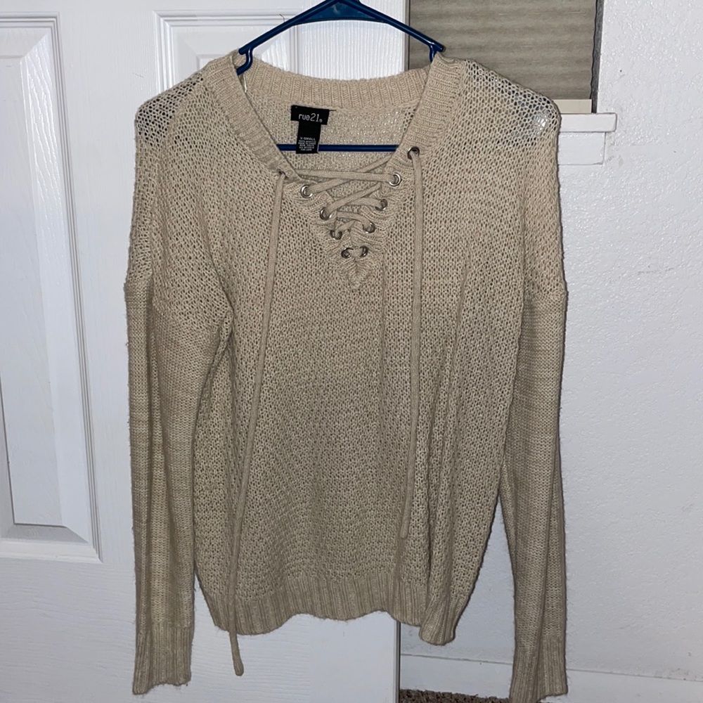 Cute Cream Color Sweater